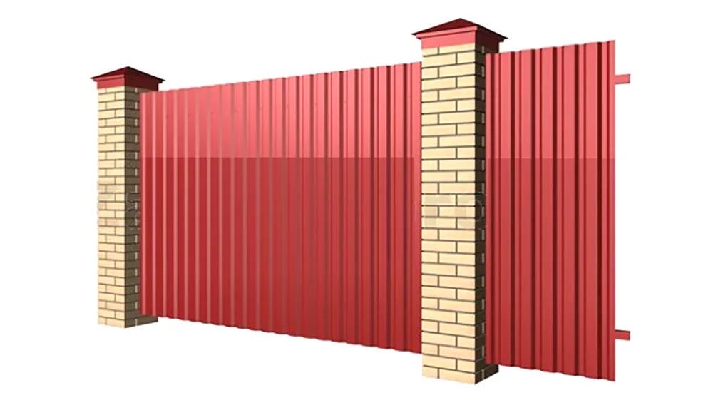 Gard din tablă cutată